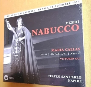 NABUCCO (NEAPEL, LIVE 1949) REMASTERED 2017 2 CD NEU VERDI,GIUSEPPE, Callas, Gui - Bild 1 von 2