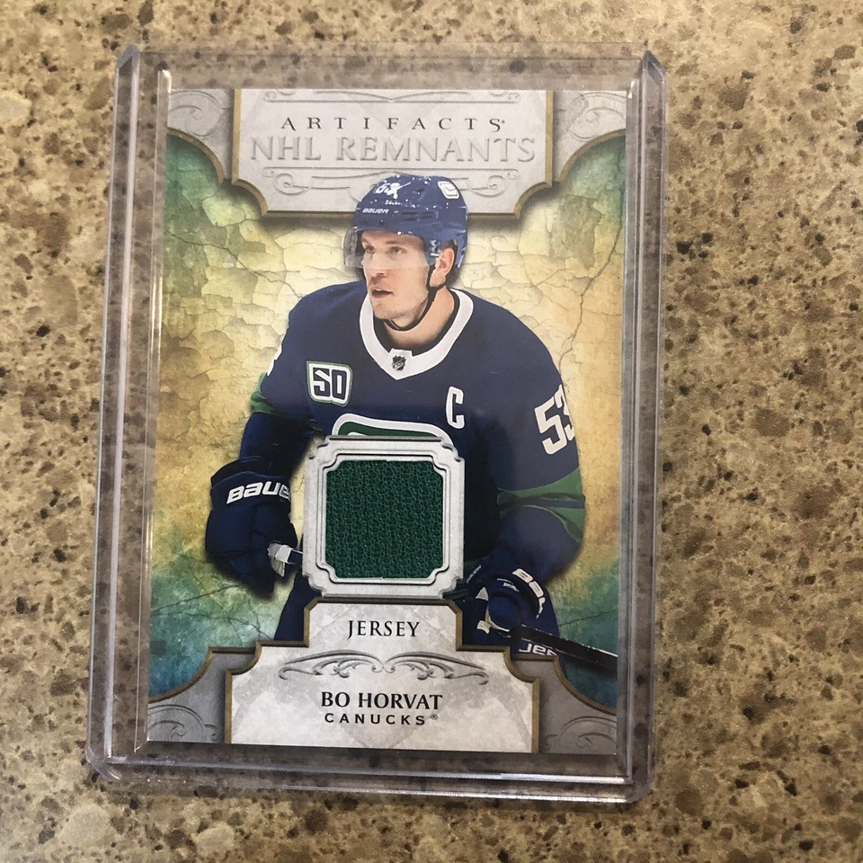 20/21 UD Artifacts Bo Horvat NHL Remnants relic - Image 1 of 2
