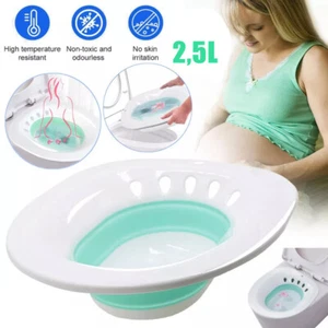 Faltbar Sitzbad Bidet Sitzbadewanne Toiletteneinsatz Einsatzbidet 2.5L Sitzwanne - Bild 1 von 15