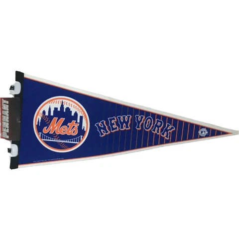 NEW YORK METS MLB LICENSED 30"X12" FELT PENNANT FREE SHIPPING Cover