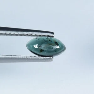 0.78 ct LUSTROUS BLUE GREEN / NATURAL TOURMALINE - Marquise Cabochon Gemstone !! - Picture 1 of 2