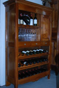 Weinschrank Kirschbaum ca. 1860 - Bild 1 von 1
