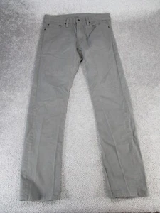 Levis 513 Jeans Mens 34 Gray Denim Slim Straight 34X32 - Picture 1 of 12