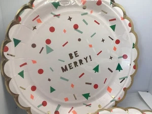 New Meri Meri Smaller Sized Christmas Party Plates.8 x 2 sets.( 16 plates ) - Picture 1 of 7