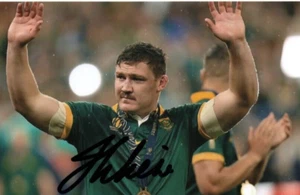 SOUTH AFRICA & LEICESTER TIGERS RUGBY: JASPER WIESE SIGNED 6x4 PHOTO+COA *PROOF* - Picture 1 of 2