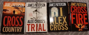 Lot of 4 James Patterson Alex Cross Series HC Books Cross Country Trial ..  -Bx2 - Bild 1 von 9