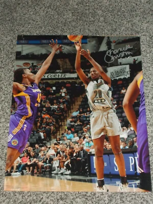 Shaneka Christon #20 San Antonio Stars Autographed Poster 20x16 - Image 1 of 2