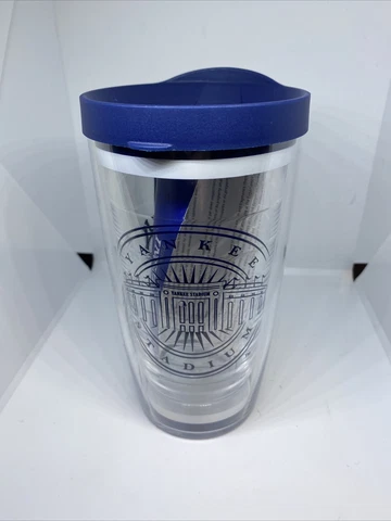 Tervis New York Yankees Tumbler 16 oz with Travel Lid Clear Made in USA New Cover