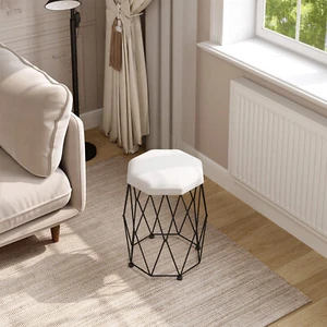 WOLTU Schminkhocker Hocker Sitzhocker Polsterhocker Samt modern mit Metallrahmen - Bild 1 von 8