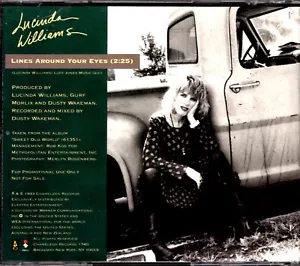 Lucinda Williams - Lines Around Your Eyes - PROMO CD Single - Picture 1 of 1