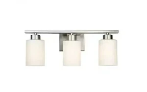 Forte Lighting Ava 21" 3 Light Brushed Nickel Modern/Contemporary Vanity Light - Picture 1 of 5