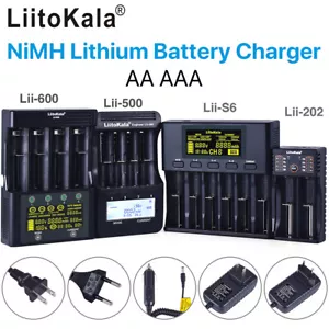 Liitokala Smart Charger Tester LCD for Li-ion 18350 AA AAA NiMH Lithium Battery - Picture 1 of 25