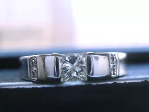 SCHWERER PLATIN 0,41CT VS/H DIAMANT RING GRÖSSE 6,25 6,5GR - Bild 1 von 12