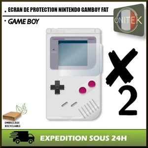 ✅ 2 PROTECTIONS ECRAN POUR GAMEBOY FAT DMG-01 NINTENDO NEUF - Imagen 1 de 2