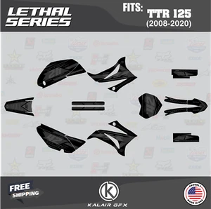 Kit de gráficos para Yamaha TTR125 (2008-2023) TT-R125LE Lethal Series - Smoke - Imagen 1 de 6