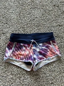ATHLETA GIRL Size S/7 Beach SHORTS Girls Tie Dye Cannonball Swim Surf Bottom X24 - Picture 1 of 4