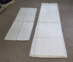 12 PC CURTAIN PANEL SET FROM CHURCH STORAGE CUSTOM MADE WHITE SUPER NICE - Picture 1 of 5