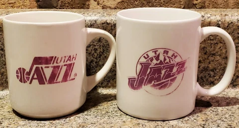 Vintage Utah JAZZ Coffee Cup Mug Beer NBA Basketball Team Ceramic 🏀 (H2) Cover