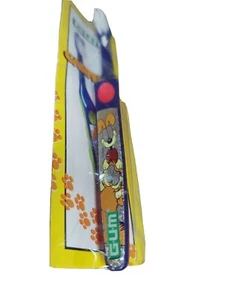 KIDS G.U.M HALOGRAPHIC Odey Garfield Soft Head VTG Toothbrush Purple - Picture 1 of 4