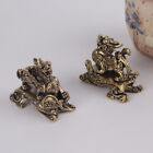 Antique Brass Chinese Mythical Beast Statue Small Ornaments Lucky Pixiu Figures