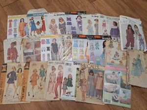 Lot of 21 Little Girls Patterns up to Size 8 - Picture 1 of 1