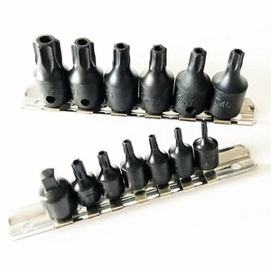15pc ATE PRO IMPACT TAMPER PROOF TORX SCREW STAR SECURITY SOCKET BIT SET 10746 - Picture 1 of 1