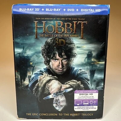 The Hobbit: The Battle of the Five Armies (3D + Blu-Ray + DVD) Slipcover Foto 1 de 4