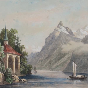 Chapelle de Guillaume Tell Tellskapelle Historische Ansicht color Lithografie - Picture 1 of 4