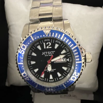 Reloj de buceo Jet Set J759020 para hombre - Ayia Napa bisel azul giratorio 44 mm Foto 1 de 4
