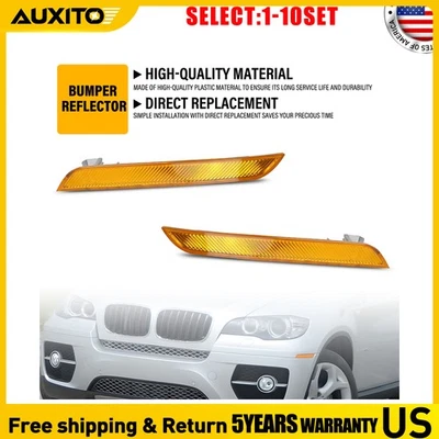 For BMW X5M 2010 2011 2012 2013 E70/X6 2008-24 E71 Front Bumper Reflector 2-20X - Image 1 of 4