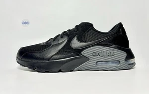 Mens Nike Air Max Excee 1 Black Dark Anthracite Grey 95 Leather 90 Various Sizes - Picture 1 of 22