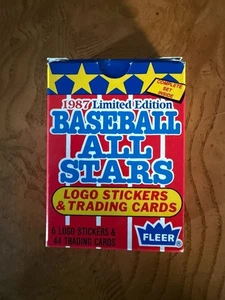 1987 Fleer Baseball All Stars Box Set 44 Trading Cards & 6 Logo Sticker Sealed - Bild 1 von 2