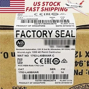 Controlador de 40 puntos Allen-Bradley 1762-L40BWAR Serie C AB MicroLogix 1200 nuevo - Imagen 1 de 4