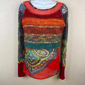 Lulu H Paris Boho Fee Top Damen Medium Häkel Netz Kunst vielseitig zu tragen - Bild 1 von 12