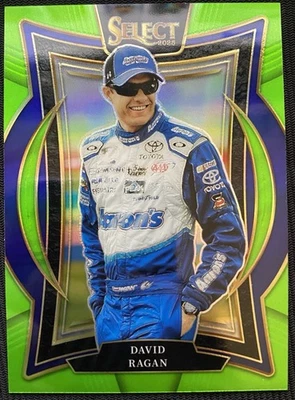 2025 Panini Select - Grandstand David Ragan #81 Neon Green Prizm /75 - Image 1 of 2