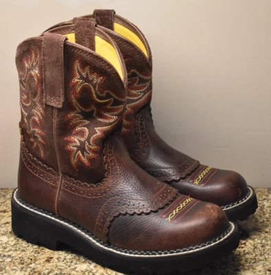 Ariat Women's Fatbaby Western Boots Suede 10014035 Size 7 B - Image 1 of 4