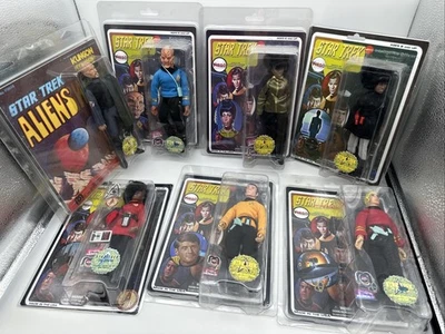 Star Trek-Mego: ¡Lote de figuras personalizadas cardadas 8"" personalizadas! Foto 1 de 4