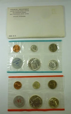 1964 United States Silver Mint Set P & D - Image 1 of 4