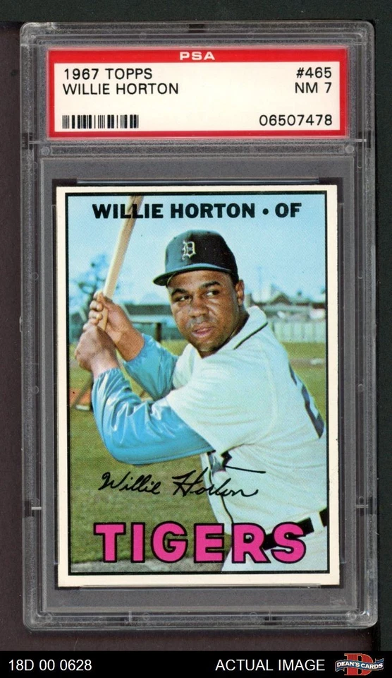 1967 Topps #465 Willie Horton Tigers PSA 7 - NM - Image 1 of 1