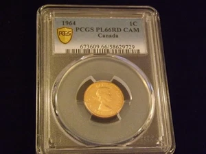 1964 1C Cent Canada PCGS PL 66 RD - Bild 1 von 2