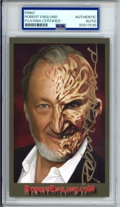 ROBERT ENGUND autografo foto firmata FREDDY KRUEGER PSA DNA COA olmo da incubo - Foto 1 di 2