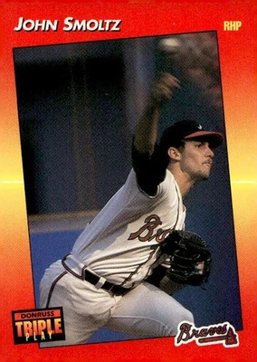 John Smoltz 1992 Triple Play Baseball - #172 - Atlanta Braves - Image 1 of 2