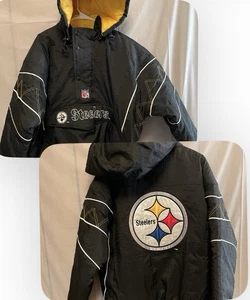 Giacca Vintage Pittsburgh Steelers Uomo Grande NFL Football Starter Pro Line Ottime Condizioni - Foto 1 di 11