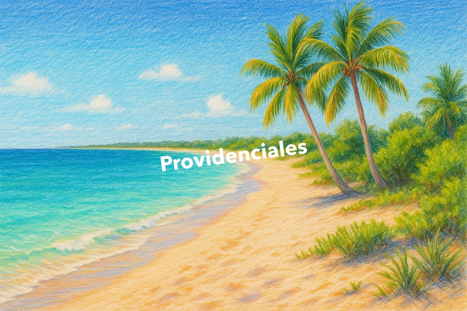 Цветное карандашное искусство Providenciales (ИЗОБРАЖЕНИЕ СГЕНЕРИРОВАНО ИСКУССТВЕННЫМ ИНТЕЛЛЕКТОМ) - Изображение 1 из 1