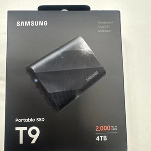 Samsung T9 Portable Ssd 4tb, Usb 3.2 Gen 2x2 External Solid State Drive, Seq - Photo 1/1