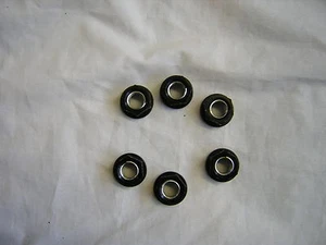 Aluminium Sprocket Nut Set. 12mm Set of 6. Anodised Black.  New (b70f) - Picture 1 of 1