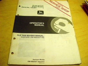 John Deere 18" 20" Walk-Behind Mower (serial 120,001-250,000) Operator's Manual - Picture 1 of 1