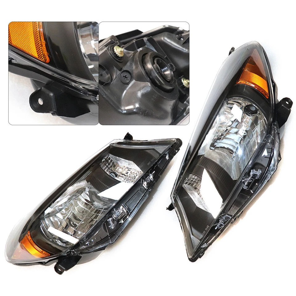 Pair Headlights Set For 2012-2014 Toyota Yaris/Vitz Hatchback NON-Sedan Models Foto 1 de 4