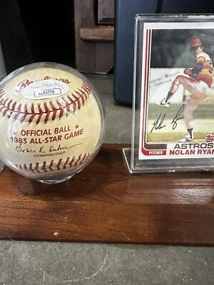 Nolan Ryan Signed 1983 All Star Game Baseball JSA AZ83776  Ball has Toning. - Image 1 of 4
