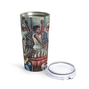 Künstlerischer Becher 20oz - Party (haitianischer Kunstdruck) - Bild 1 von 6